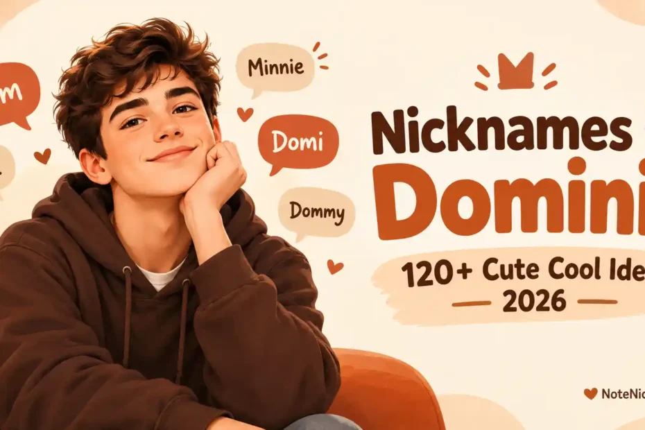 Nicknames for Dominic 120+ Cute Cool Ideas 2026
