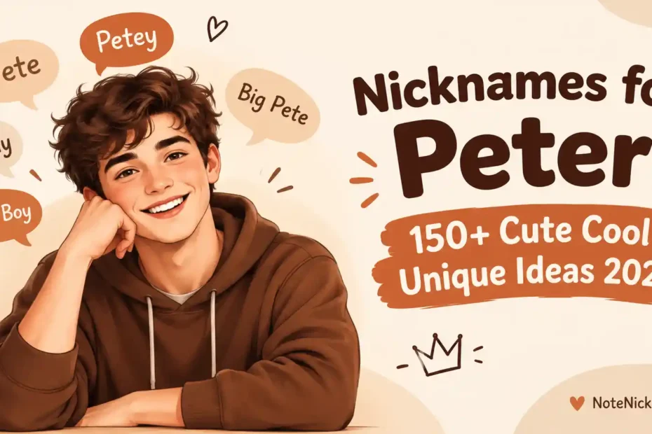 Nicknames for Peter 150+ Cute Cool Unique Ideas 2026