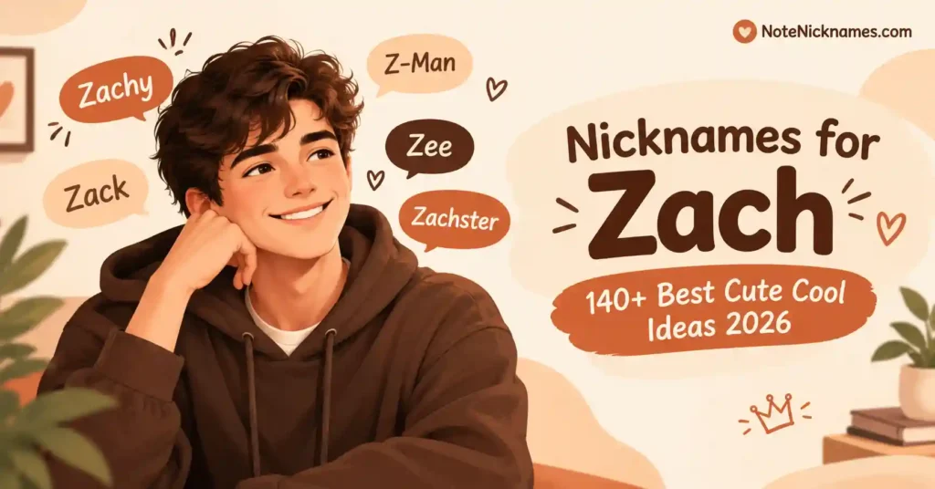 Nicknames for Zach 140+ Best Cute Cool Ideas 2026