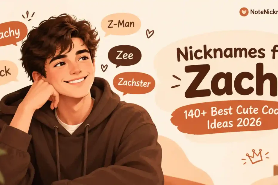 Nicknames for Zach 140+ Best Cute Cool Ideas 2026