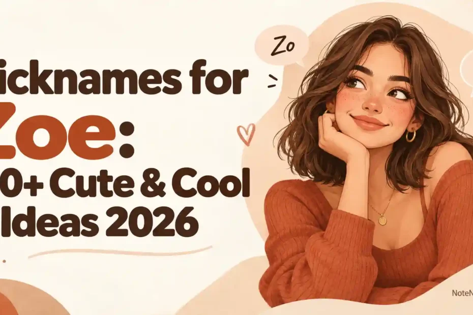 Nicknames for Zoe 180+ Cute & Cool Ideas 2026
